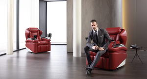 เก้าอี้นวดสํานักงานโฮมเธียเตอร์เอนเอวโฮมเธียเตอร์เอนเอวโซฟาหนังแท้ที่สามารถเอนได้เบาะรถยนต์หรูหรา - Product Image 6