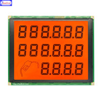 Herstellerverkauf 7,5" 664 Segment-Code LCD-Anzeigetafel und Modul mit HT1621 IC SPI Schnittstelle für Kraftstoffspendersteuerung