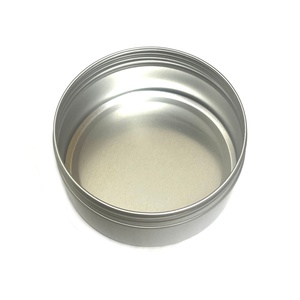 Boîte ronde filetée en aluminium de 250 ml pour baume, cire capillaire, maquillage – Emballage de rangement en métal - Product Image 5