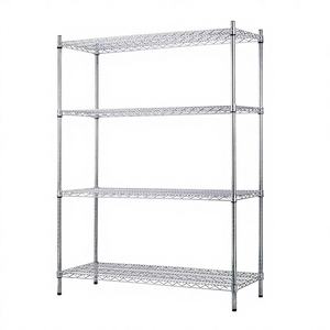 Estante NSF Estante Unidad Equipo de almacenamiento Estante Estantería de alambre de 4 niveles Estantería de alambre de doble pico 250kg Estantería de alambre de alta calidad - Product Image 1