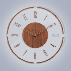Modern 12 Inch Battery Operated <b>Silent</b> <b>Wall</b> <b>Clock</b> Single Face Home Decoration Factory Manufactured - Product Image 2
