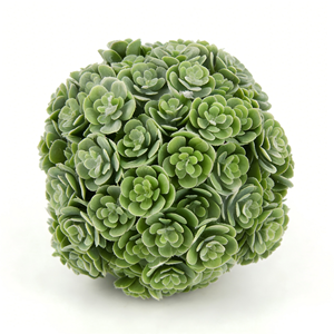 Pianta Succulenta Artificiale di Alta Qualità, <span class=keywords><strong>Mini</strong></span> Sfera di Rose Finte per Decorazione Casa e Ufficio, Composizione di Piante <span class=keywords><strong>Succulente</strong></span> Finte in Vaso - Product Image 4