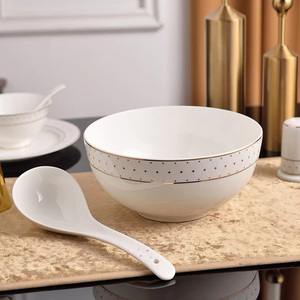 Vajilla de Cerámica de Lujo, Juego de Cena de Porcelana Fina, Juego de 28 Piezas, Juego de 6 Cucharas de Cerámica, Juego de Tazas - Product Image 4