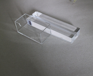 Porta carte nome promozionale ufficio chiaro Plexiglass acrilico Desktop porta-nome scatola porta-carta di lusso lucido porta-carta - Product Image 3