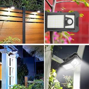 Luces Solares con Sensor de Movimiento, Recargables por USB C, 45 LED, Impermeables, Inalámbricas, para Cercas y Terrazas - Product Image 5