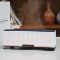 Nouveau diffuseur d'arômes ultrasonique à flamme, humidificateur à brume froide, humidificateur d'huiles essentielles à flamme pour bureau et chambre à coucher