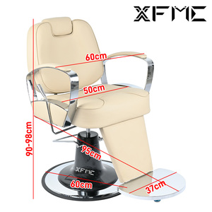Mobilier de salon de coiffure Chaises de <span class=keywords><strong>coupe</strong></span> de <span class=keywords><strong>cheveux</strong></span> pour femmes Chaise de coiffure jaune Chaise de <span class=keywords><strong>coupe</strong></span> de <span class=keywords><strong>cheveux</strong></span> de barbier inclinable Salon avec tabouret - Product Image 6