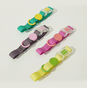 Cintas de Color Personalizado con Patrón Sólido, Ecológicas e Impermeables para Collares de <span class=keywords><strong>Perro</strong></span> de PVC para Caminar y Entrenar - Product Image 1