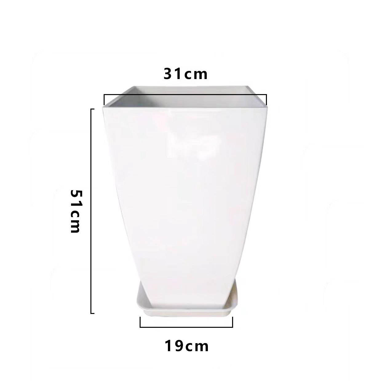 blanco brillante de 21 pulgadas