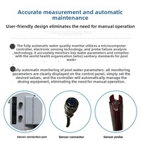 POOLMATE Moniteur de qualité de l'eau de piscine Contrôle automatique de la dosage Détection PH/ORP Chlore Chlore résiduel