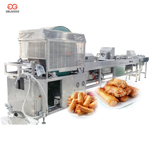 Máquina automática para hacer rollitos de huevo, relleno de carne para rollitos primavera, máquina para hacer rollitos primavera chinos, máquina para hacer rollitos de huevo filipinos - Product Image 6