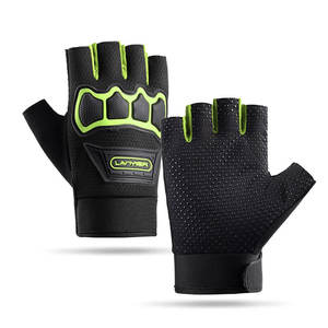 Guantes de motociclismo de medio dedo para hombres y mujeres, deportes al aire libre, Fitness y montañismo, protección de carcasa dura para ciclistas - Product Image 5