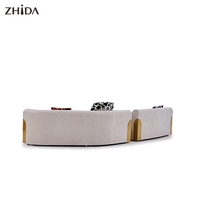 Luxuriöses Modernes Fünf-Sterne-Hotel Lobby-Sofa-Bett-Set mit Schwammfüllung für Fitness-Studio und Apartment-Wohnzimmer