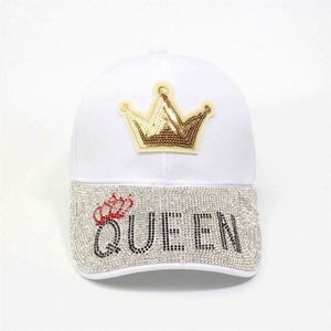 หมวกเบสบอลแฟชั่นขายส่ง ประดับเพชร ปรับขนาดได้ กันแดด หมวกปักคริสตัลรูปกากบาท หมวกยีนส์ หมวกคาวบอย หมวกกีฬา - Product Image 3