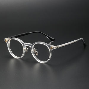 Nuova Montatura per Occhiali da Vista <span class=keywords><strong>JOJO</strong></span> per Uomo, Design Semplice ed Elegante, Telaio Rettangolare in Titanio con Lenti in Vetro - Product Image 5