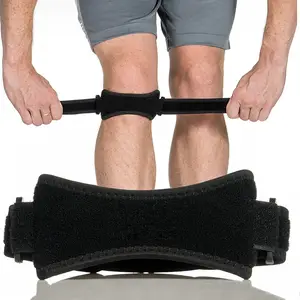 Sport Breathable Adjustable Strap Support Patella Knee Belt with gel cushion