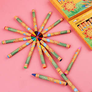 Ensemble de crayons de couleur pour enfants, couleurs vives, pastels soyeux, craie non toxique, crayons de couleur lavables pour la peinture - Product Image 3
