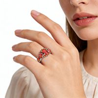 Bagues en laiton plaqué argent avec opale rose et opale blanche, bijoux de mode classiques pour femmes, pierres précieuses ovales, vente en gros