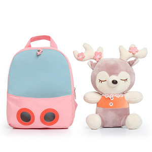 Zaino con Animale di Peluche all'Interno, Piccolo Zaino per Bambini di 3-4 Anni, Set Regalo Unisex per Ragazzi e Ragazze - Product Image 5