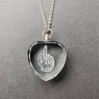Collier en Verre Cristal Personnalisable Neuf Vente en Gros Pas Cher, Cadeau de Mariage en Verre Photo Personnalisé pour la Saint-Valentin avec Boîte Cadeau