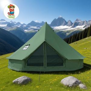 Tente de <span class=keywords><strong>camping</strong></span> en tissu Oxford de style Ger mongol, tente pyramidale d'extérieur, tente cloche imperméable, tente pneumatique - Product Image 2