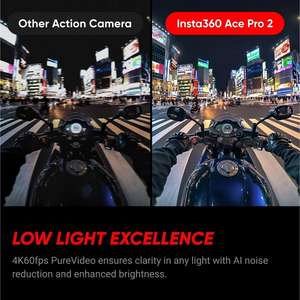 Caméra d'action Insta360 Ace Pro 2, double batterie, 4K 30FPS, capteur CMOS 24MP, puce IA, écran tactile rotatif 2,5 pouces, HDR, stabilisation FlowState - Product Image 2
