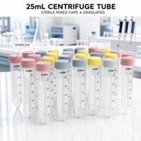Tube à centrifuger stérile de 25 ml, rose, gris citron, bleu, gris, emballé dans un sac en plastique, consommables de laboratoire jetables, recherche médicale