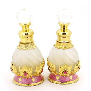 Luxury 15ml Arabian <b>Gold</b> Pattern Glass Oil Perfume Bottle - Product Image 2