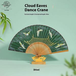 Éventails pliants en bambou personnalisés avec logo imprimé, éventails en bois à baleines, éventails en papier blanc pour mariage - Product Image 6