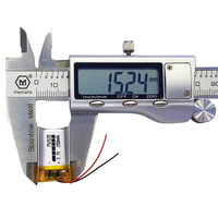 Batterie polymère au lithium 751525 3,7 V 250 mAh avec protection PCB pour mini enregistreur vocal, localisateur GPS 751535 801350 801535 802025