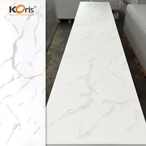 Koris China chinese brand artificial marble stone countertop vanity top table top acrylic solid surface wall panel