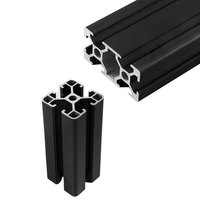 Profilé en aluminium anodisé série 6000 norme européenne 4040, extrusion 40x40 avec services de pliage et de soudage, qualité industrielle