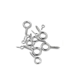 Selbst schneidende Ösen hakens ch rauben aus Edelstahl mit rundem Rings ch rauben - Product Image 5