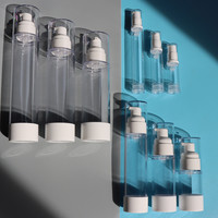Flacon pompe airless de luxe en plastique pour cosmétiques, 5ml-120ml, pot double paroi pour soins de la peau 15g-100g, masques faciaux et perruques