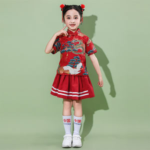 <span class=keywords><strong>ชุด</strong></span>ฮั่นฝูเด็กแบบดั้งเดิม <span class=keywords><strong>ชุด</strong></span>ถังสูทสีแดง โพลีเอสเตอร์ ลาย 3 มิติ ติดกระดุม <span class=keywords><strong>ชุด</strong></span>เทศกาล สำหรับเด็กทั้งชายและ<span class=keywords><strong>หญิง</strong></span> แบบใหม่ - Product Image 4