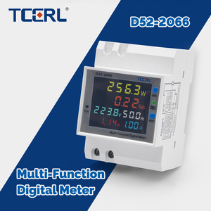 6IN1ราง DIN 110V 220V 380V มิเตอร์วัดความถี่พลังงานไฟฟ้า100A มอนิเตอร์วัดแรงดันไฟฟ้ากระแสสลับ - Product Image 2