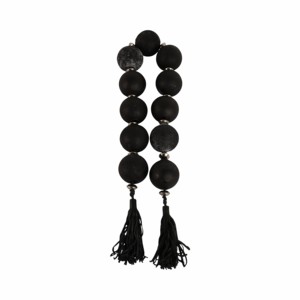 Ghirlanda di perline in vetro testurizzato con accenti metallici per l'arredamento di casa, ufficio e soggiorno - Product Image 1