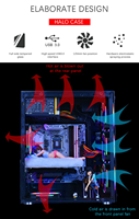 Casing PC Komputer Kustom OEM Pabrik 2025, Casing Gaming ATX, Kabinet Kaca Akrilik dengan Kipas RGB untuk Desktop, USB3.0