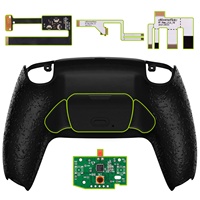 Kit de remappage 3D texturé Splashing Remappable Rise 2.0 avec support de bouton arrière pour manette PS5 BDM 010 & BDM 020