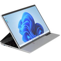 Laptop Tablet 2 in 1 Portabel Layar Sentuh 14 Inci Yoga Windows 11 Intel Celeron N95 RAM 16GB Merek Grosir
