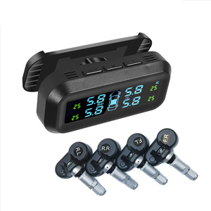Système de surveillance de la pression des pneus de voiture solaire super intelligent TPMS avec écran LCD numérique, fixation sur pare-brise, jauge de pression des pneus IPX7 - Product Image 1
