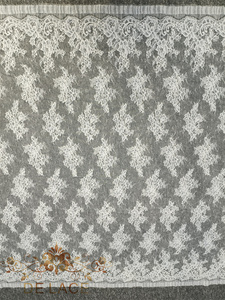 DELACE Doux Chantilly Cils <span class=keywords><strong>Dentelle</strong></span> Français Chantilly Tissu Avec Cordons Floral Brodé Robe De Mariée <span class=keywords><strong>Dentelle</strong></span> Tissu - Product Image 3