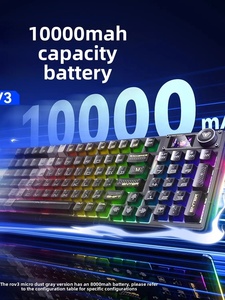 Teclado Mecánico F98Pro <span class=keywords><strong>V3</strong></span> de Tamaño Completo con Pantalla TFT, Luz RGB, Perilla, Interruptores Intercambiables en Caliente, Inalámbrico, Tri-Modo, Proyección, USB - Product Image 1