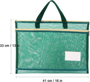 Lớn lưới nghệ thuật danh mục đầu tư Tote Dây Kéo Trọng lượng nhẹ 13x16 mang lưu trữ Pouch Poster phác thảo Vẽ biểu tượng tùy chỉnh thư mục - Product Image 3