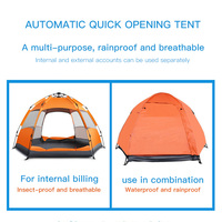 Personnalisé Kemah Namiot Tenda Carpa Zelt famille hexagonale pliante luxe automatique yourte dôme plage Glamping Camping tentes de plein air