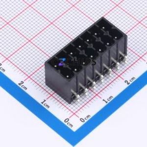 MX15EDGRHC-3.5-2*07P-BK01-Cu-A Plug-in Terminal Block Bent Lead Through Hole,P=3.5mm Board-to-Board / Socket - Closed 2x7P 3.5mm - Product Image 1