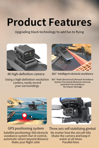 Dron con Cámara Gimbal de 3 Ejes 4K Profesional <span class=keywords><strong>W10</strong></span> 2025, Control Remoto, GPS, Quadcopter con Pantalla y Evitación de Obstáculos para Uso en Exteriores - Product Image 6