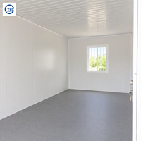 Maison conteneur démontable de 20 pieds, directement de l'usine, avec panneaux sandwich et structure en acier, pour bureau portable