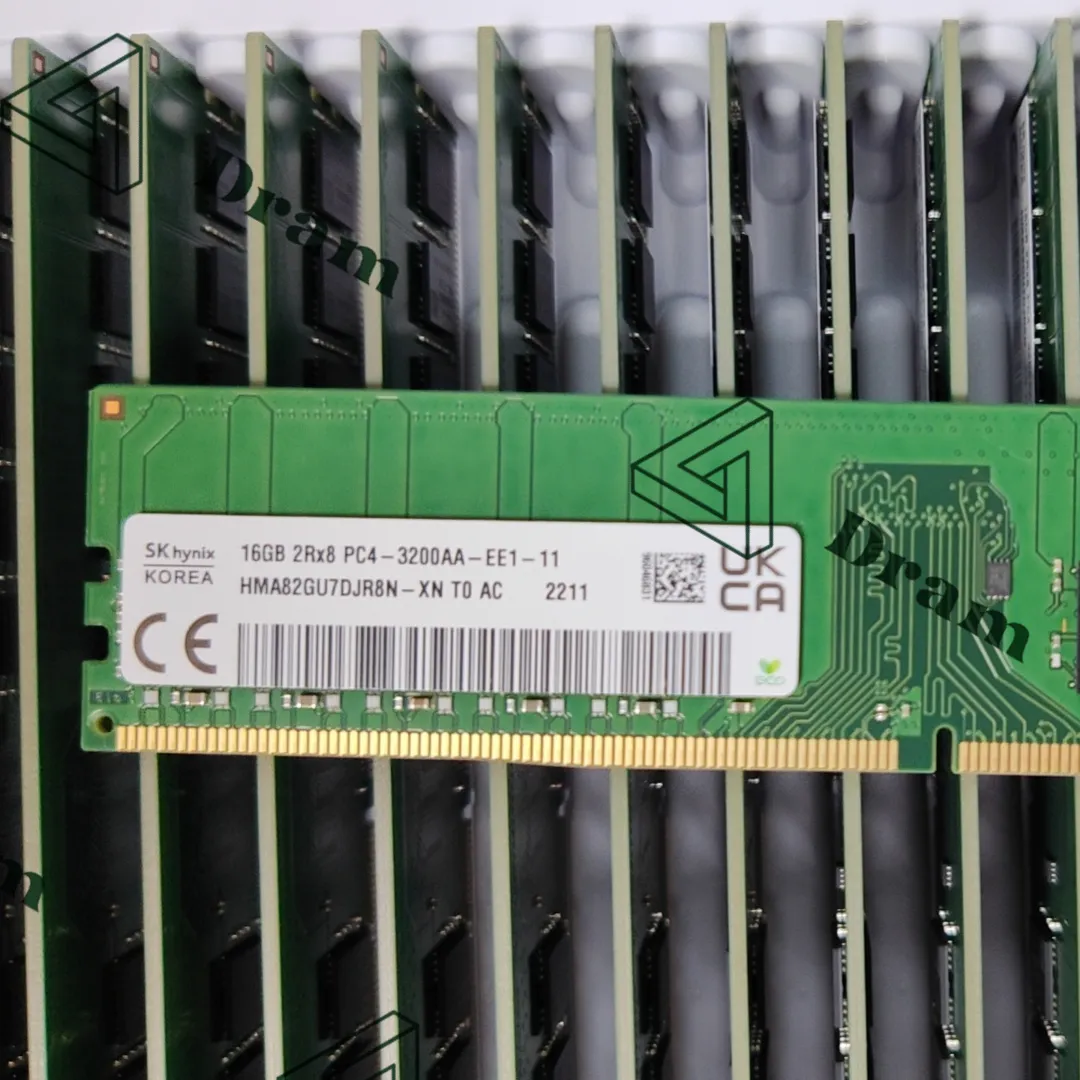 Suministro profesional DDR4 UDIMM ECC 16G 2RX8 3200AA Memoria de servidor Ram