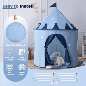 Serre de culture portable et pliable pour jardin domestique, abri de jeu pour enfants princesse, en tissu respirant Peachskin, avec porte enroulable pour intérieur et extérieur - Product Image 2